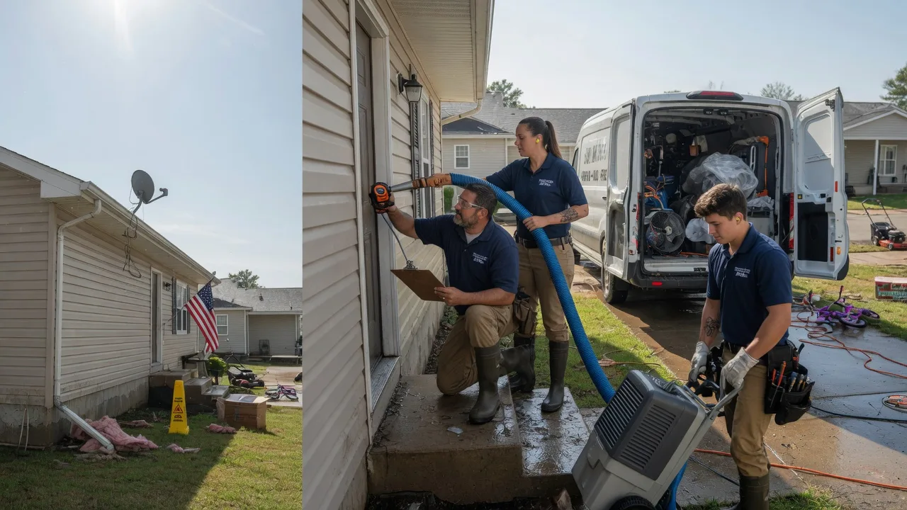 Ceiling Water Damage Restoration in Creighton, MO near me